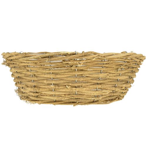 Artículo Cuenco decorativo para plantas redondo enredaderas naturales Ø35cm H12cm