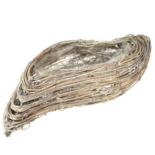 Artículo Planta barco planta ola ratán blanco natural 45x16cm