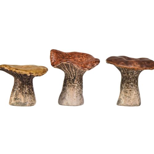 Artículo Figuras decorativas de setas inspiradas en la naturaleza - Varios tonos de marrón, 6,4 cm - Acentos encantadores para el jardín y el hogar - Paquete de 3