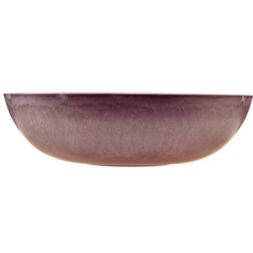 Artículo Elegante cuenco de plástico morado 37x10,5 cm - versátil para decoración - 3 piezas