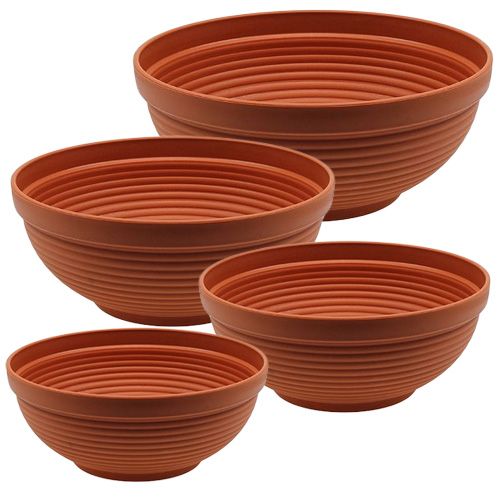 R-bowl de terracota de plástico Ø 13cm - 19cm, 10 piezas