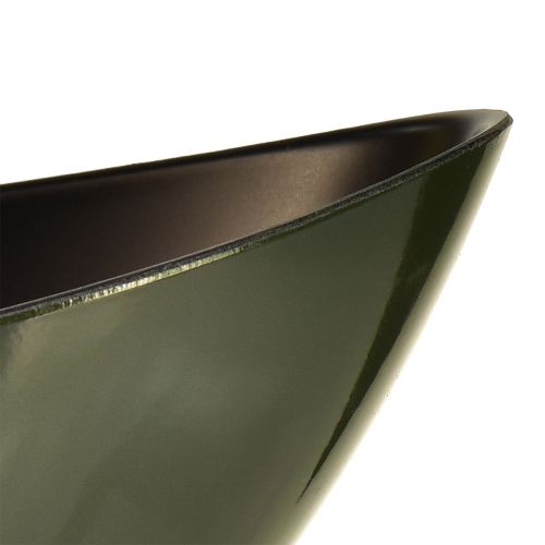 Artículo Elegante cuenco para barco en verde oscuro - perfecto para plantar - 39 cm 2 piezas