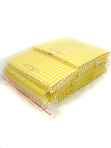 Floristik24 Bolsa de plástico 12x12cm 12pcs. amarillo