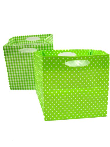 Floristik24 Bolsa de plastico 10,5x10,5cm 16 piezas verde