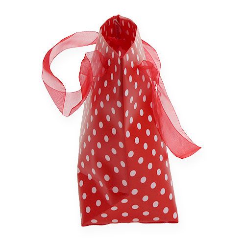 Floristik24 Bolsa de regalo roja, blanca 22,5cm 8pcs