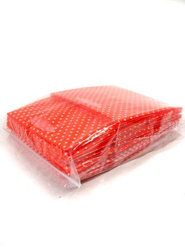 Floristik24 Bolsa de plástico 12x12cm 12pcs. rojo