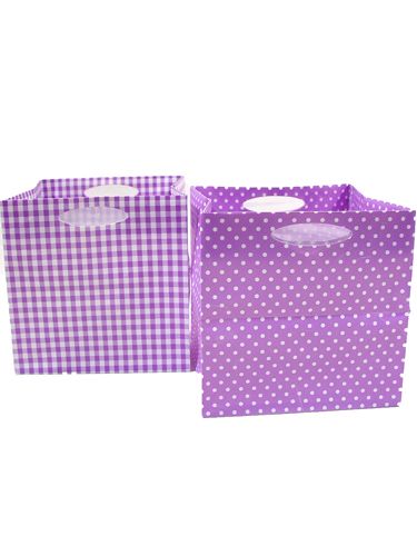 Bolsa de plástico 12x12cm 12pcs. violeta | Floristik24.es
