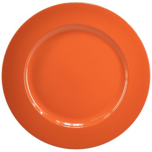 Artículo Platos de Plástico Naranja – 28cm – Ideales para Fiestas y Decoración – Pack de 4