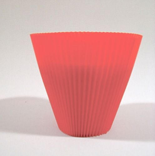 Floristik24 Puños plisados salmón 8,5cm (100uds.)