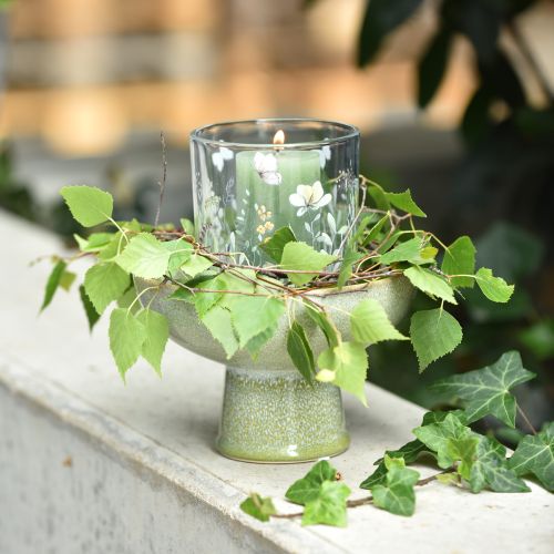 Artículo Cuenco de cerámica para trofeos para una elegante decoración del hogar, 17 cm