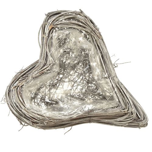 Artículo Corazón de ratán planta corazón vides de ratán blanco natural 20x24cm