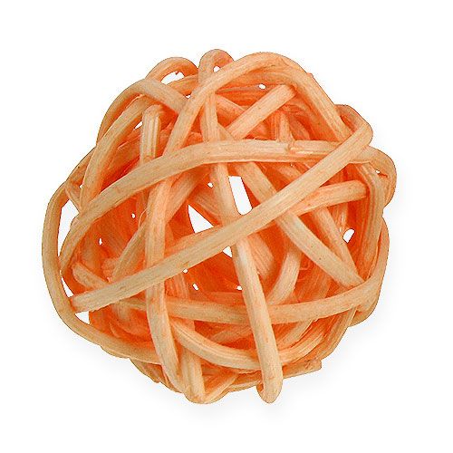 Rattanball naranja, albaricoque, blanqueado 72 piezas