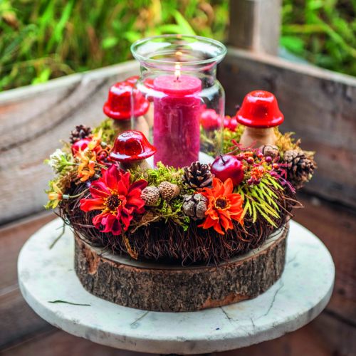 Floristik24 Corona de vid marrón oscuro Corona decorativa natural hecha de enredaderas Ø25cm