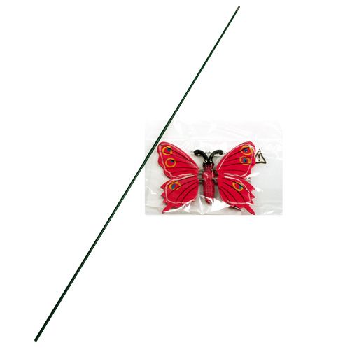 Floristik24 Mariposa en palo 8cm Rosa