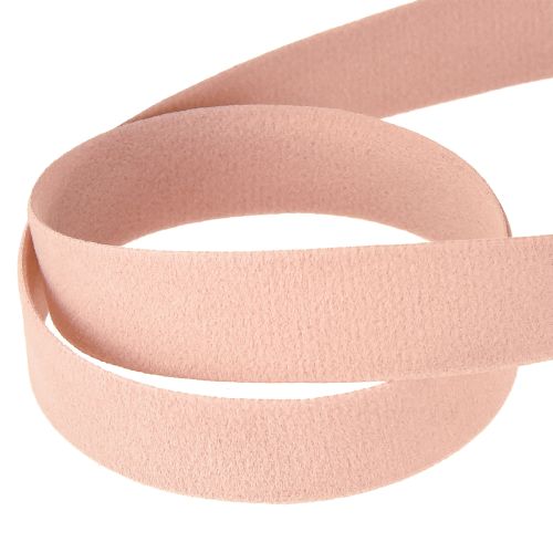 Artículo Cinta de terciopelo rosa, cinta para joyería, cinta para regalo, 15 mm, 7 m