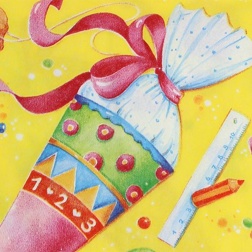 Floristik24 Servilletas para el comienzo de la escuela 33x33cm