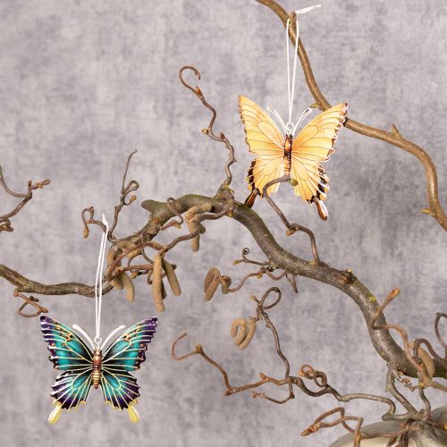 Artículo Colgante de mariposa para decorar artísticamente espacios habitables, 8 cm, 5 piezas