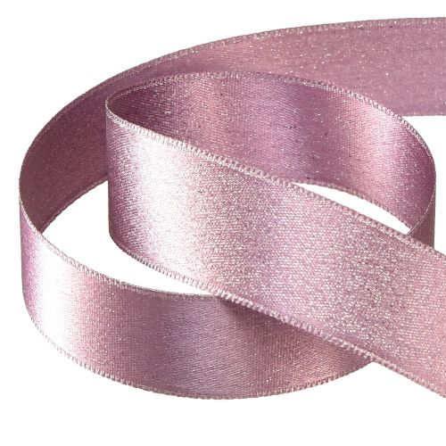 Artículo Cinta decorativa, cinta brillante, color rosa, ancho 25 mm, largo 20 m