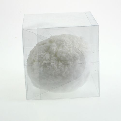 Floristik24 Bola de nieve con brillo blanco 25 cm