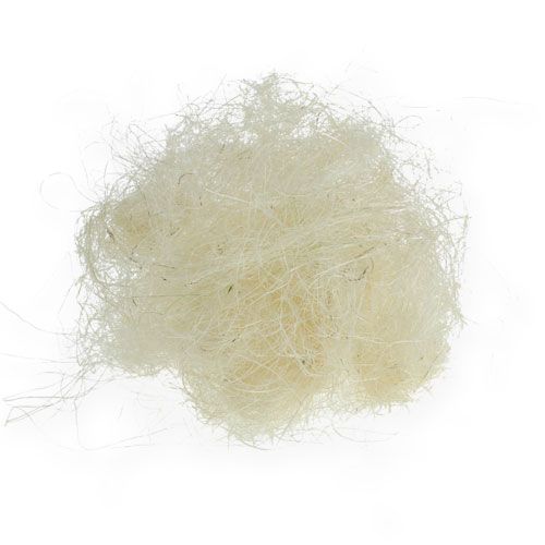 Sisal blanqueado, relleno de fibra, producto natural 300g