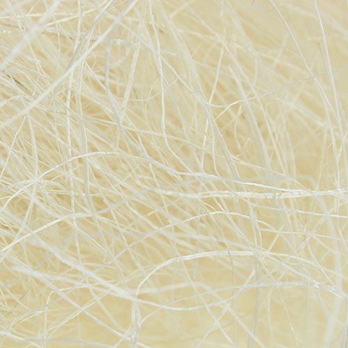 Artículo Sisal blanqueado, relleno de fibra, producto natural 300g