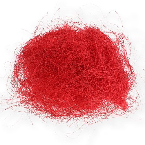 Sisal rojo, decoración navideña, lana de sisal 300g