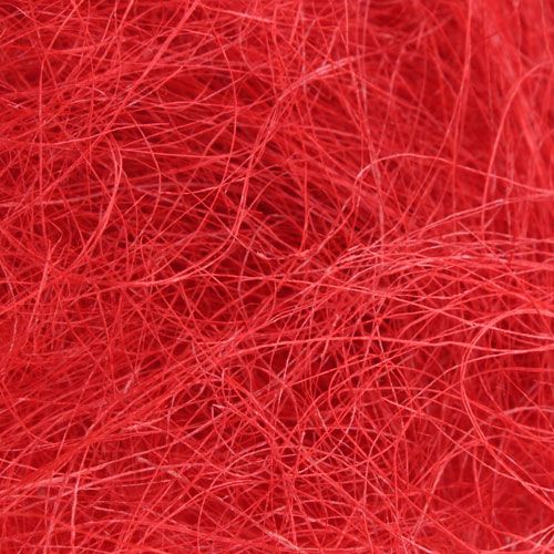 Sisal rojo, decoración navideña, lana de sisal 300g