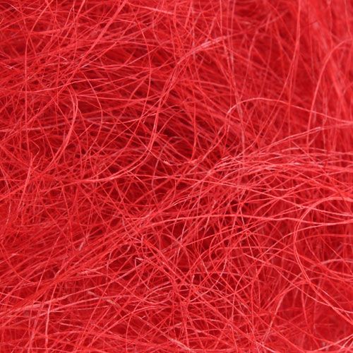 Artículo Sisal rojo, decoración navideña, lana de sisal 300g