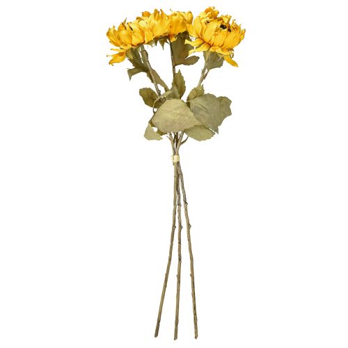 Artículo Girasoles artificiales, decoración de girasoles, Drylook, L60cm, 3 piezas