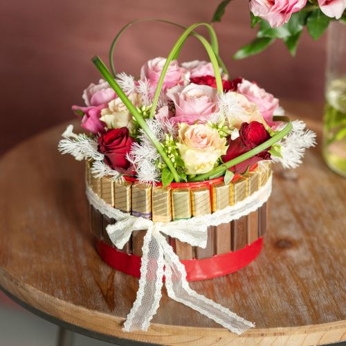Floristik24 Cinta de encaje para boda, cinta decorativa, encaje blanco, 28 mm, 20 m