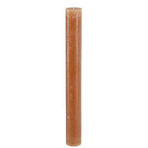 Floristik24 Velas cónicas velas de mesa en caramelo 34mm x 300mm 4 piezas