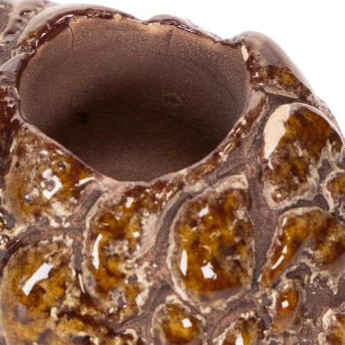 Portavelas cónicos con diseño de piña, 8 cm, 3 unidades | Floristik24.es