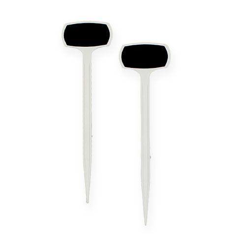 Etiquetas para plantas 29cm negro inclinadas 10uds