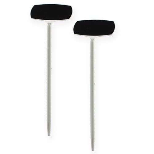 Etiquetas para plantas 50cm negro inclinadas 10ud