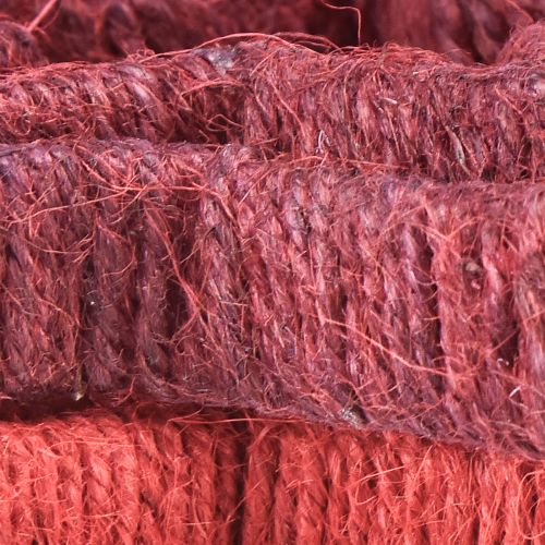 Artículo Estrella de pie decoración navideña yute rojo 13/18cm 4ud