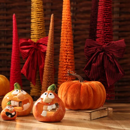 Lazo de tela de pana de terciopelo rojo para colgar adornos navideños, 24 cm, 2 unidades | Floristik24.es
