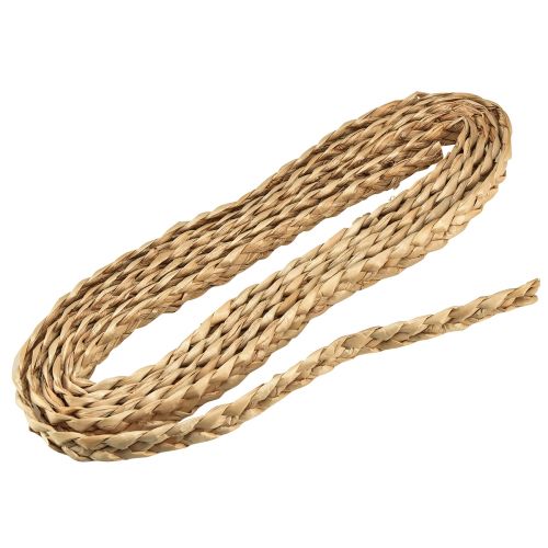 Floristik24 Cinta de paja cinta decorativa trenzada cinta para joyería natural W2cm L4m