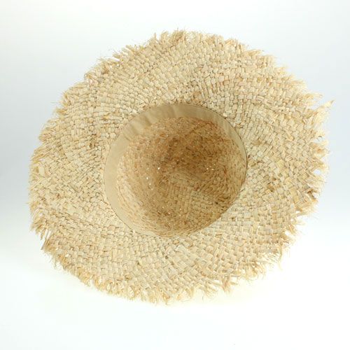 Floristik24 Sombrero de paja con flor Ø40cm.