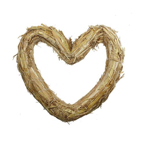 Almohadilla de paja corazón 22x24cm