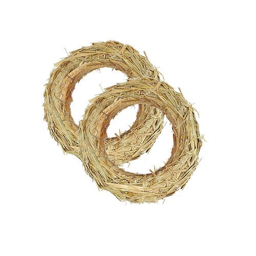 Artículo Corona de paja 18/3cm 10 piezas