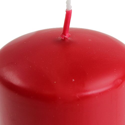 Artículo Velas de pilar velas rojas H70mm Ø50mm 12 piezas
