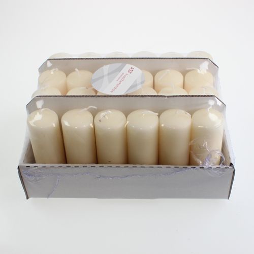 Artículo Vela pilar 120/40 crema 24uds