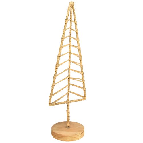Floristik24 Soporte decorativo para árbol de Navidad metal madera natural Al. 39 cm 2 piezas