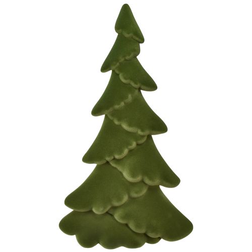 Artículo Decoración para árbol de Navidad Árbol de Navidad abeto flocado verde 76cm