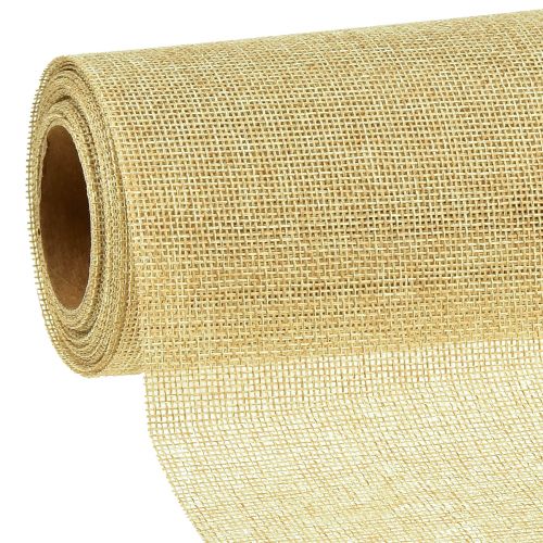 Floristik24 Camino de mesa natural con yute, tejido decorativo 29×450cm - Camino de mesa elegante para tu decoración festiva