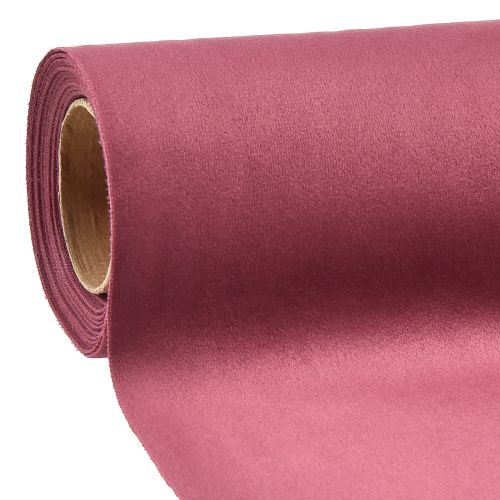 Artículo Camino de mesa de terciopelo Burdeos rojo oscuro, 28×270 cm - lujoso camino de mesa de tela decorativa para ocasiones festivas