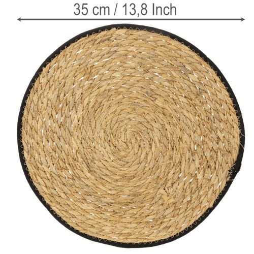 Artículo Mantel individual redondo de junco, Ø35cm, 4 piezas