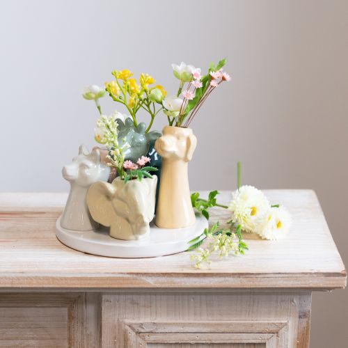 Artículo Figuras decorativas de animales en jarrón, perfectas para un diseño de habitación divertido, 13 cm