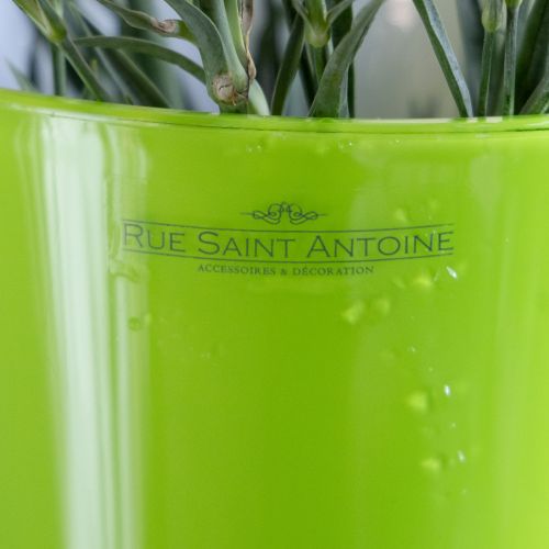 Artículo Jarrón Florero Verde Jarrón Decorativo Fizzy Olive Ø16.5cm H27cm