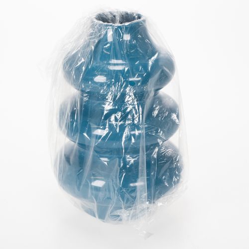 Artículo Jarrón, complemento para el hogar con superficie ondulada para un ambiente moderno, 23cm